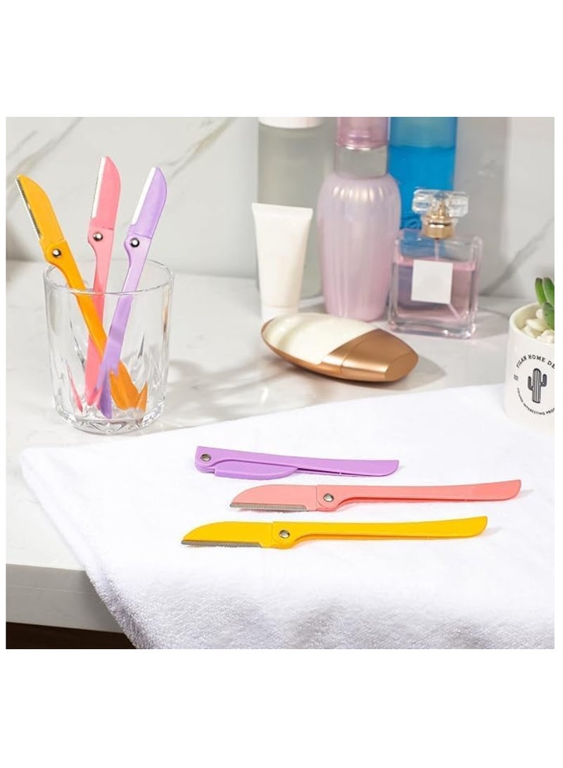 فيذر-فلامنجو شفرات حلاقة الوجه الأصلية من البلاتين الصلب للنساء (عبوة من 3 شفرات) - أداة دقيقة لتشذيب الحواجب والوجه - موصى بها من قبل أطباء الجلدية - حماية للبشرة الحساسة - Image 4